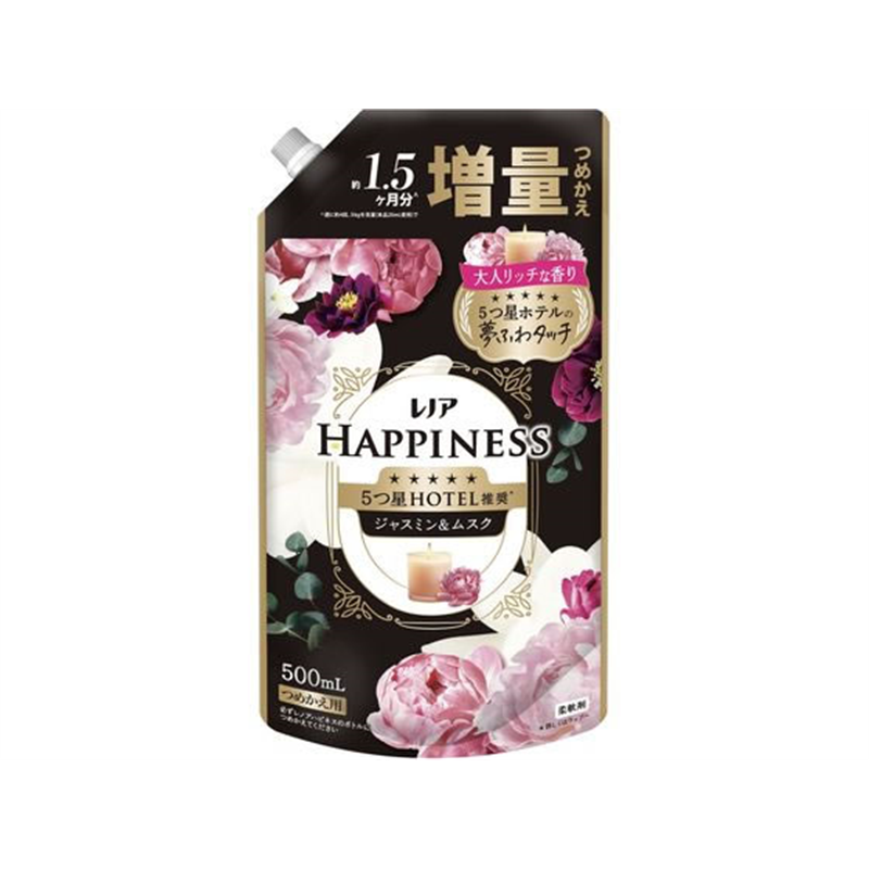 P&G レノア ハピネス 夢ふわタッチ ジャスミン 替 増量 500mL 1個（ご注文単位1個）【直送品】