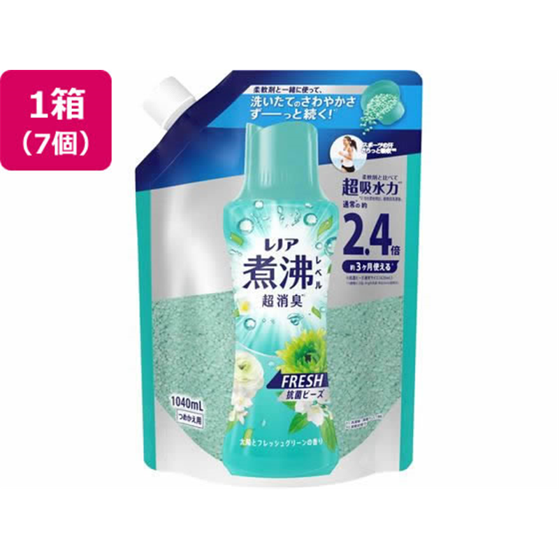 P&G レノア消臭抗菌ビーズグリーン 替 特大 1040ml×7個 1箱（ご注文単位1箱）【直送品】