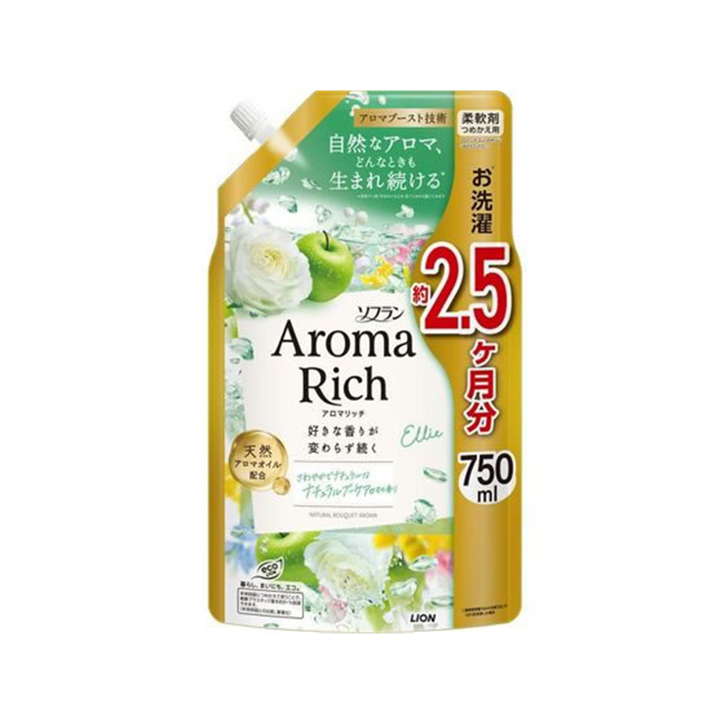 ライオン ソフラン アロマリッチ エリー つめかえ用 750mL 1個（ご注文単位1個）【直送品】