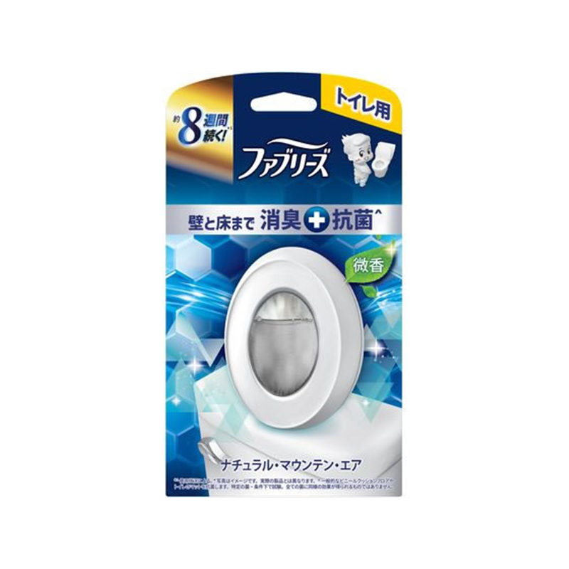 P&G ファブリーズ トイレ用消臭剤+抗菌 ナチュラルマウンテンエア 微香 1個（ご注文単位1個）【直送品】