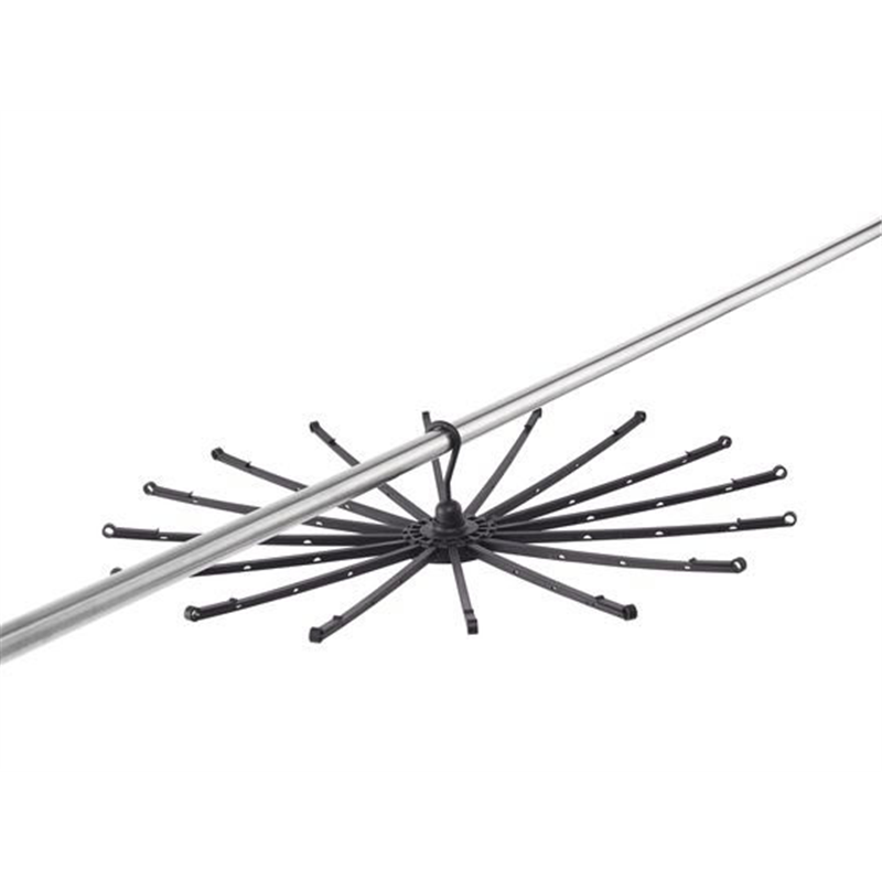 天馬 PORISH ブラック物干し パラソルスタンド 3段 PSBK-08 1台(ご注文単位1台)【直送品】