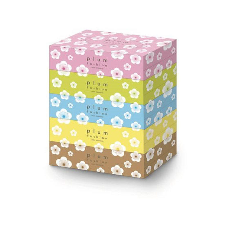 エイトワン プラムファッション ボックスティッシュ 150W 5P 1パック（ご注文単位1パック）【直送品】