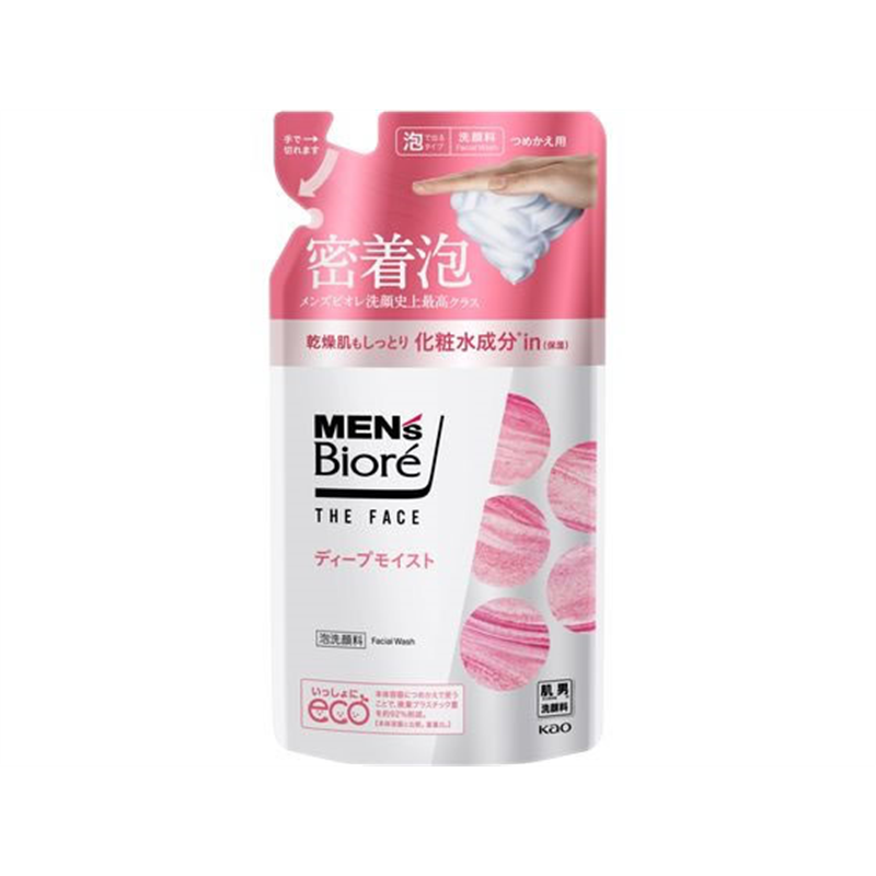 KAO メンズビオレ ザフェイス ディープモイスト つめかえ用 170mL 1個（ご注文単位1個）【直送品】