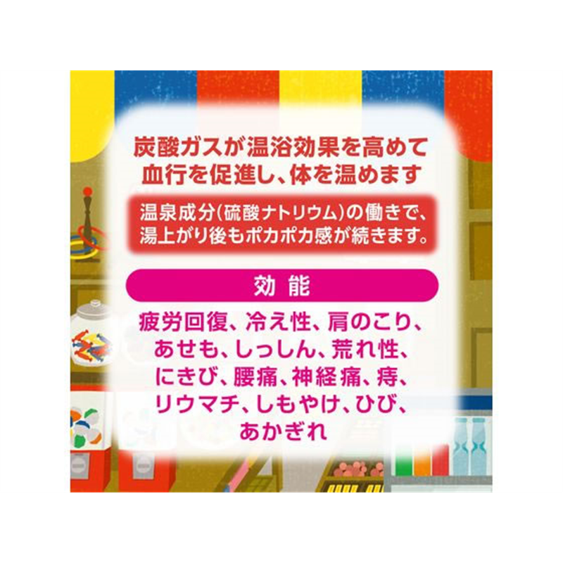 白元アース いい湯旅立ち昭和レトロまちの駄菓子商店12錠入 1個（ご注文単位1個）【直送品】