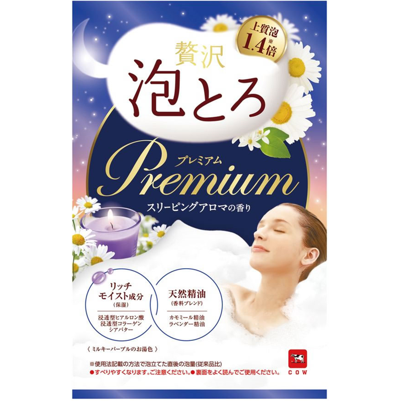 牛乳石鹸 お湯物語 贅沢泡とろ プレミアム スリーピングアロマ 1個(ご注文単位1個)【直送品】