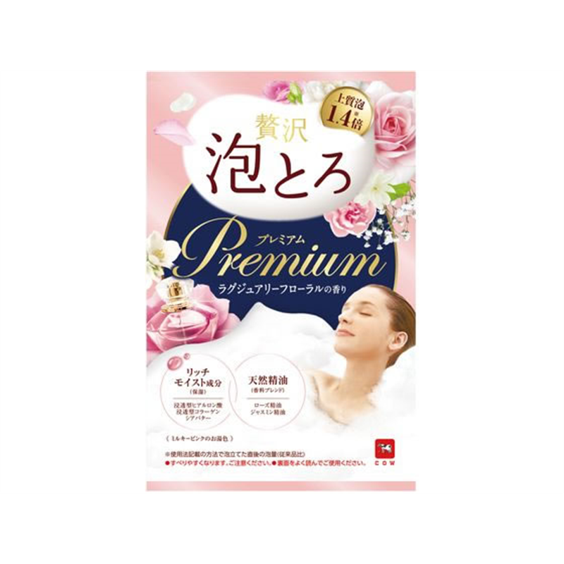 牛乳石鹸 お湯物語 贅沢泡とろ プレミアム ラグジュアリーフローラル 1個（ご注文単位1個）【直送品】