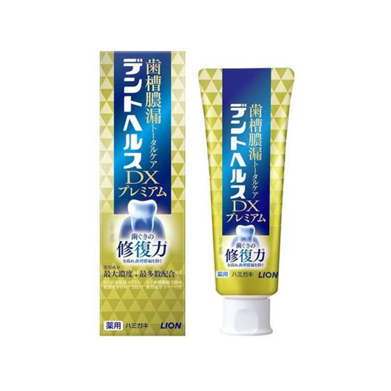 ライオン デントヘルス 薬用ハミガキ DXプレミアム 90g 1個（ご注文単位1個）【直送品】