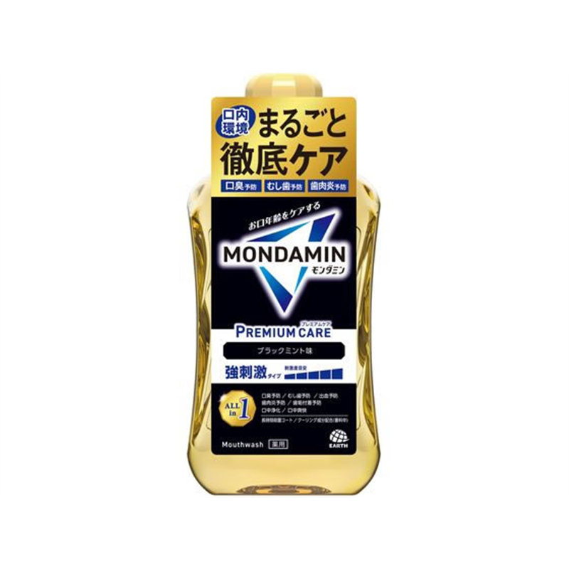 アース製薬 モンダミン プレミアムケア ブラックミント 1000mL 1個（ご注文単位1個）【直送品】