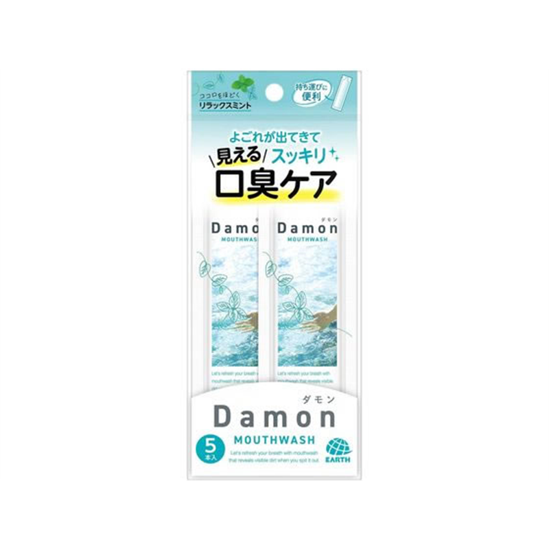 アース製薬 ダモン リラックスミント 12mL×5本入 1パック（ご注文単位1パック）【直送品】