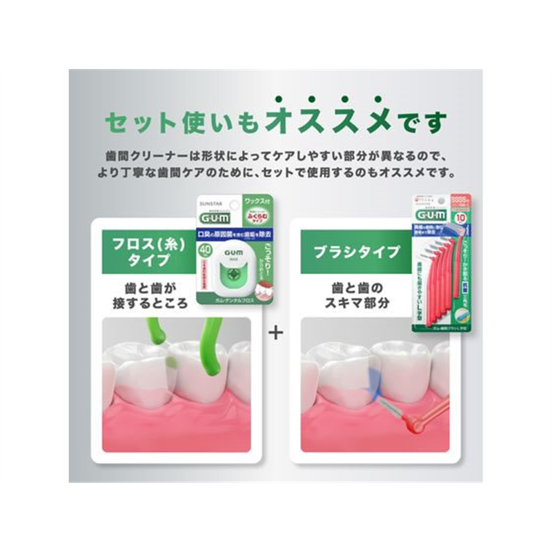 サンスター GUM 歯間ブラシ L字型 極上フィット S 8本 1個(ご注文単位1個)【直送品】