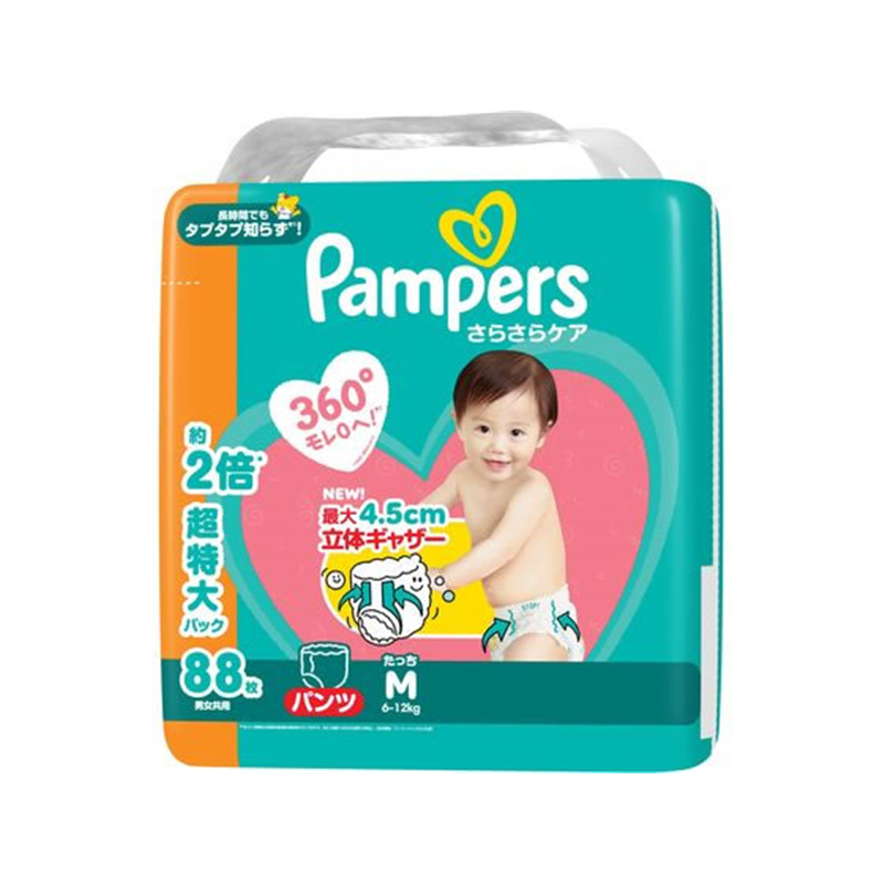 P&G パンパース さらさらケアパンツ メガジャンボ M たっち88枚 1パック（ご注文単位1パック）【直送品】
