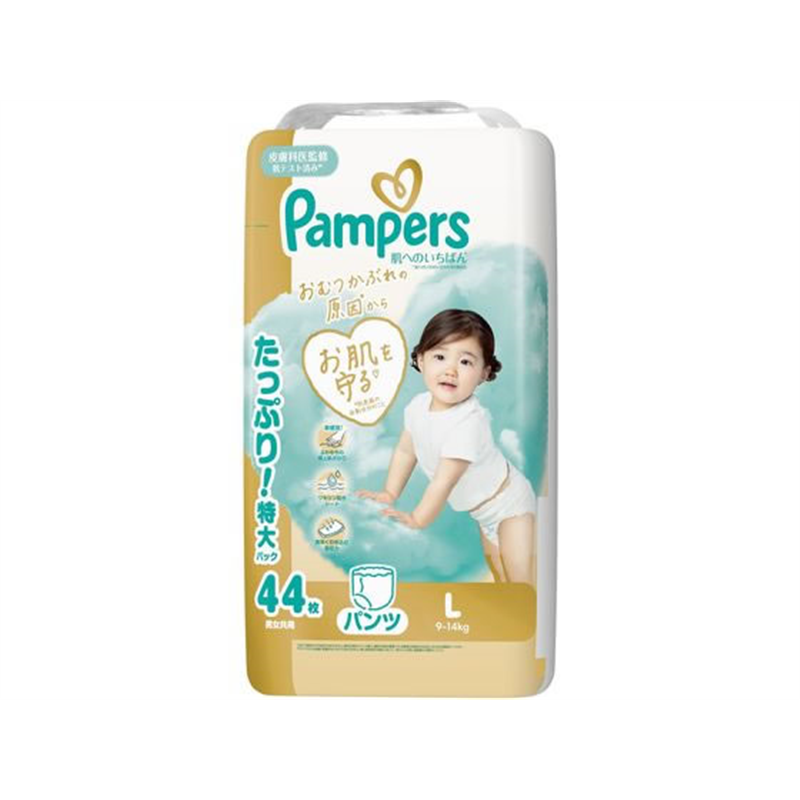 P&G パンパース 肌いちパンツ ウルトラジャンボ L 44枚 1パック（ご注文単位1パック）【直送品】