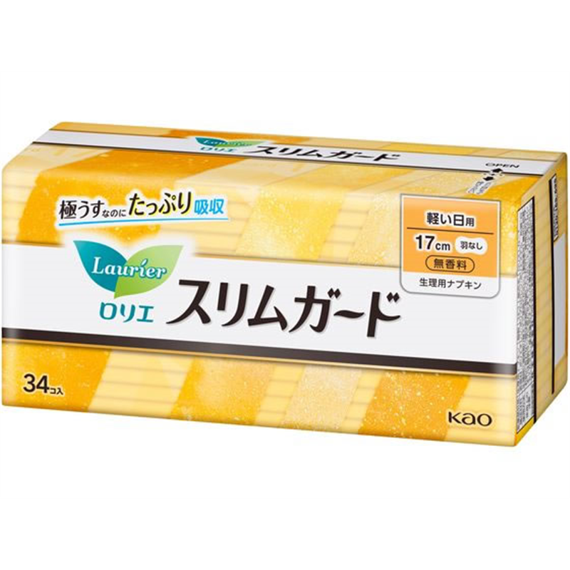 KAO ロリエ スリムガード 軽い日用 34コ入 1個（ご注文単位1個）【直送品】