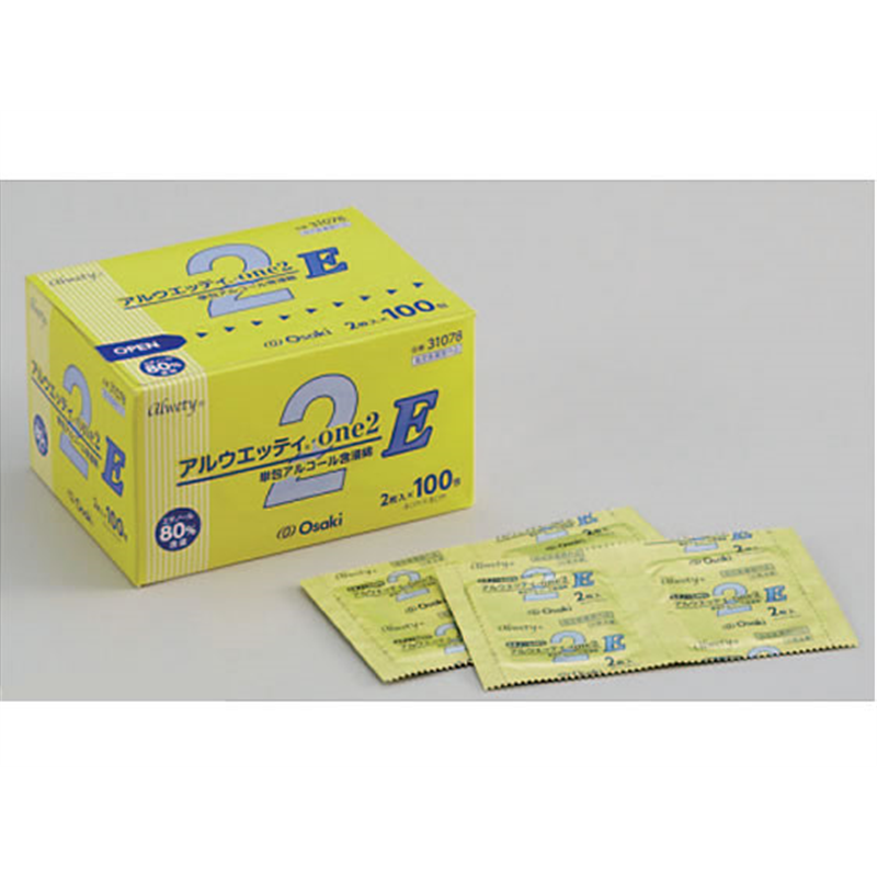 オオサキメディカル アルウエッティ one2-E 2枚×100包 1箱（ご注文単位1箱）【直送品】