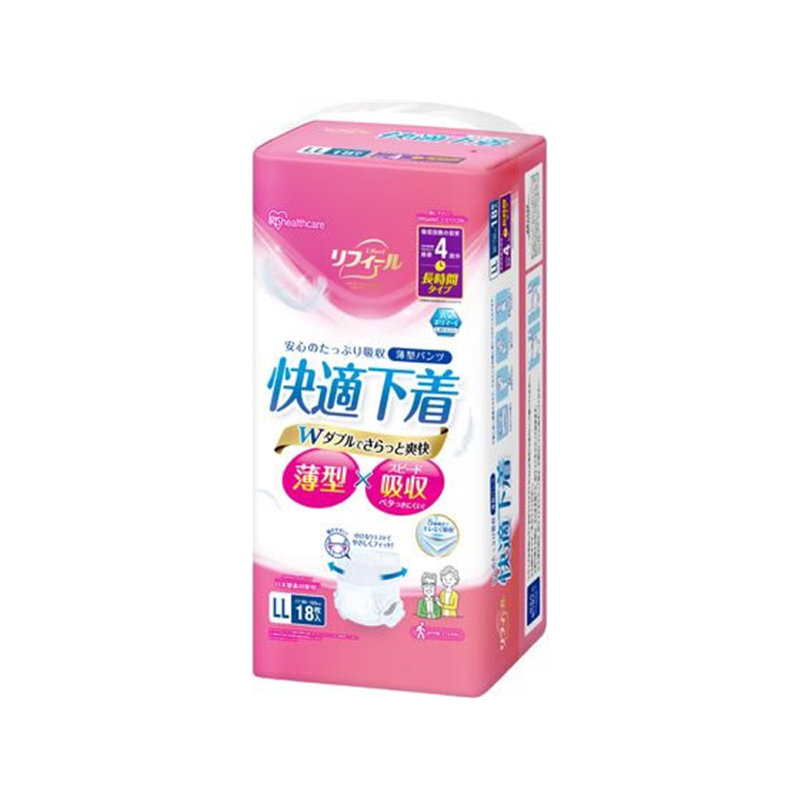 アイリスオーヤマ リフィール 薄型パンツ LLサイズ 18枚入 NAD-LL18-4 1パック（ご注文単位1パック）【直送品】