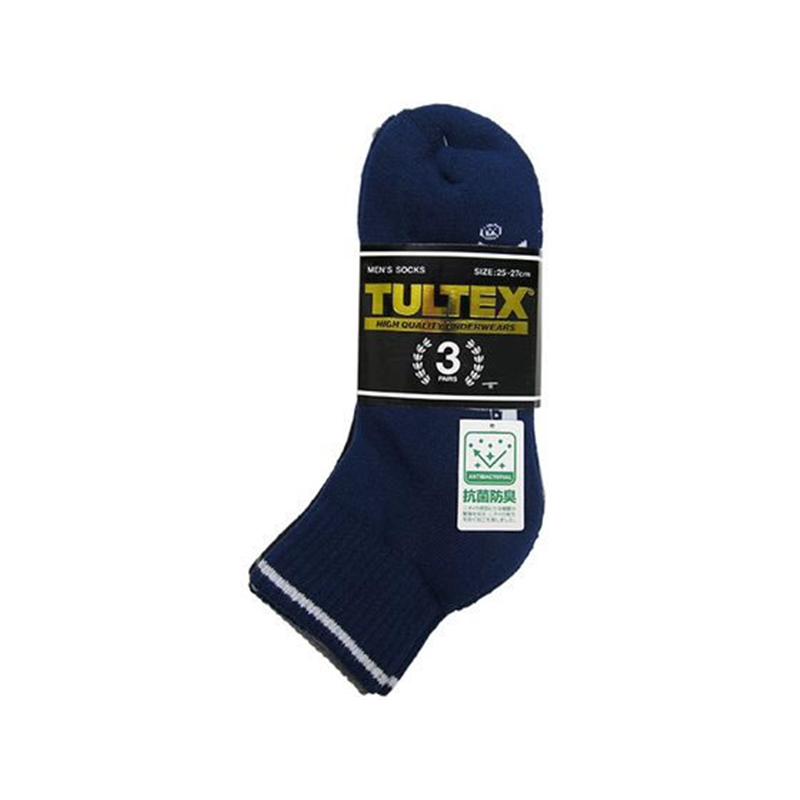 ミタニコーポレーション TZC5021A304靴下QT3P (ラインロゴ) 157110 1パック（ご注文単位1パック）【直送品】