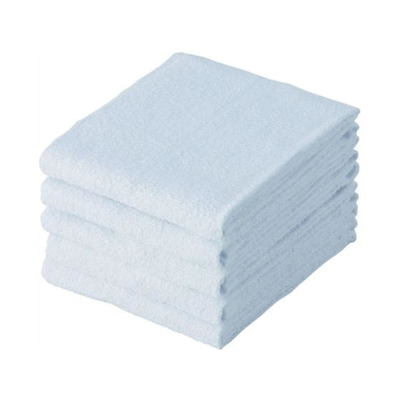 テンダイ ライトカラーフェイスタオル 5枚組 ホワイト 571180 1パック（ご注文単位1パック）【直送品】