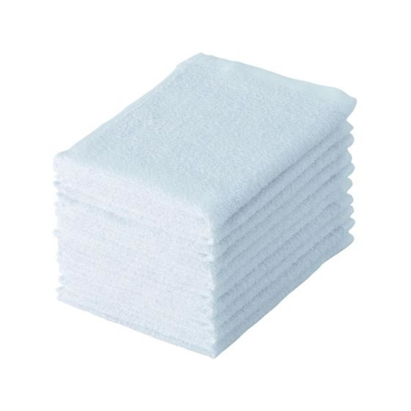 テンダイ ライトカラーおしぼりタオル 10枚組 ホワイト 571234 1パック（ご注文単位1パック）【直送品】