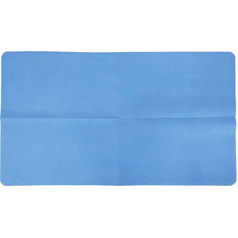 今村紙工 不織布吸水バスマット 使い捨て ブルー 20枚入 1パック（ご注文単位1パック）【直送品】