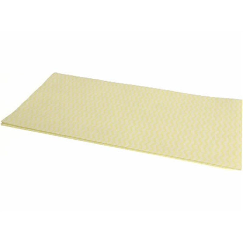 オザックス カウンタークロス 小判 ボックスタイプ 厚手 イエロー 60枚 1箱（ご注文単位1箱）【直送品】