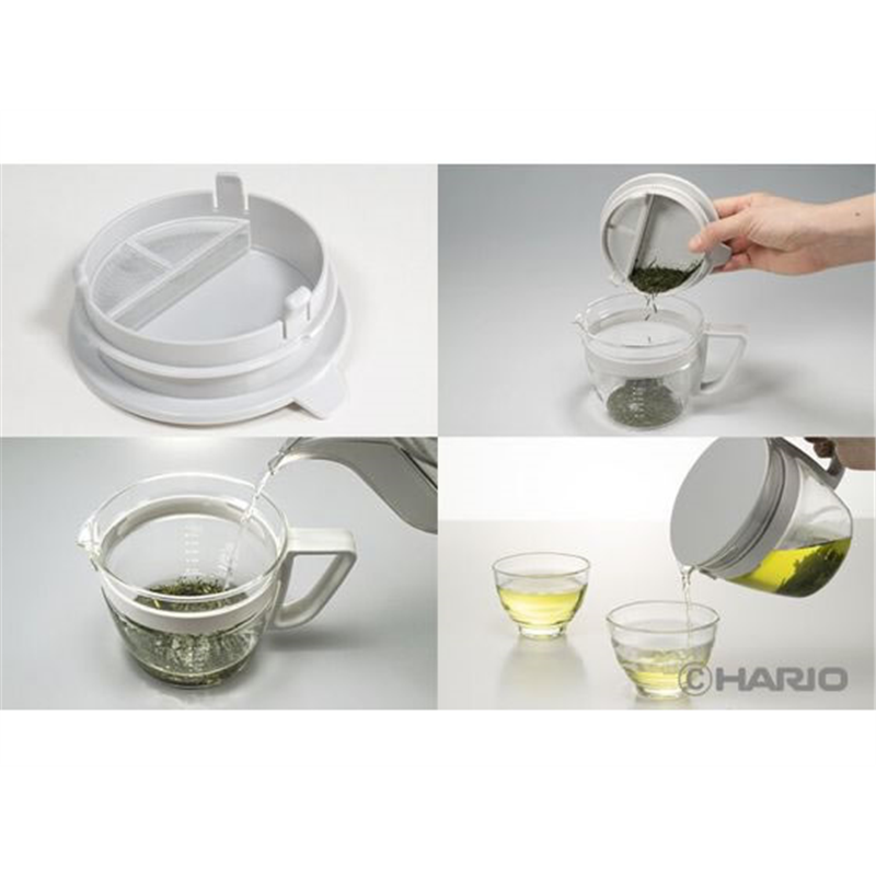 HARIO ポコフリット お手軽ティーポット マルティ OTPM-40-PGR 1個（ご注文単位1個）【直送品】