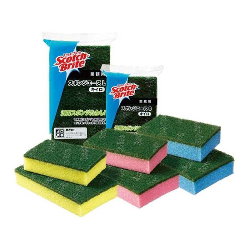 3M スポンジエース L 10個入 キイロ 1箱（ご注文単位1箱）【直送品】