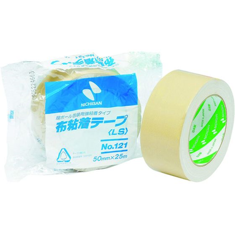 ニチバン 布粘着テープ121 50mmX25m 121-50 1巻（ご注文単位1巻）【直送品】