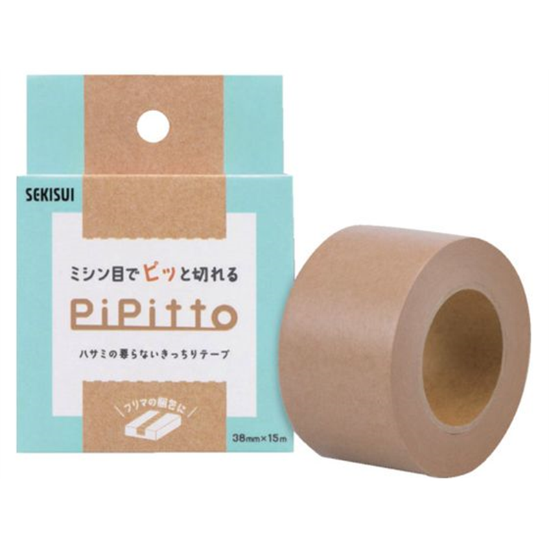 積水 ミシン目入りクラフトテープPiPitto 3\1×\25 K54PT02 1巻（ご注文単位1巻）【直送品】