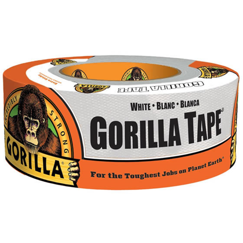 呉工業 強力補修テープ ゴリラテープ 48mm×9.1m ホワイト 1777 1巻（ご注文単位1巻）【直送品】