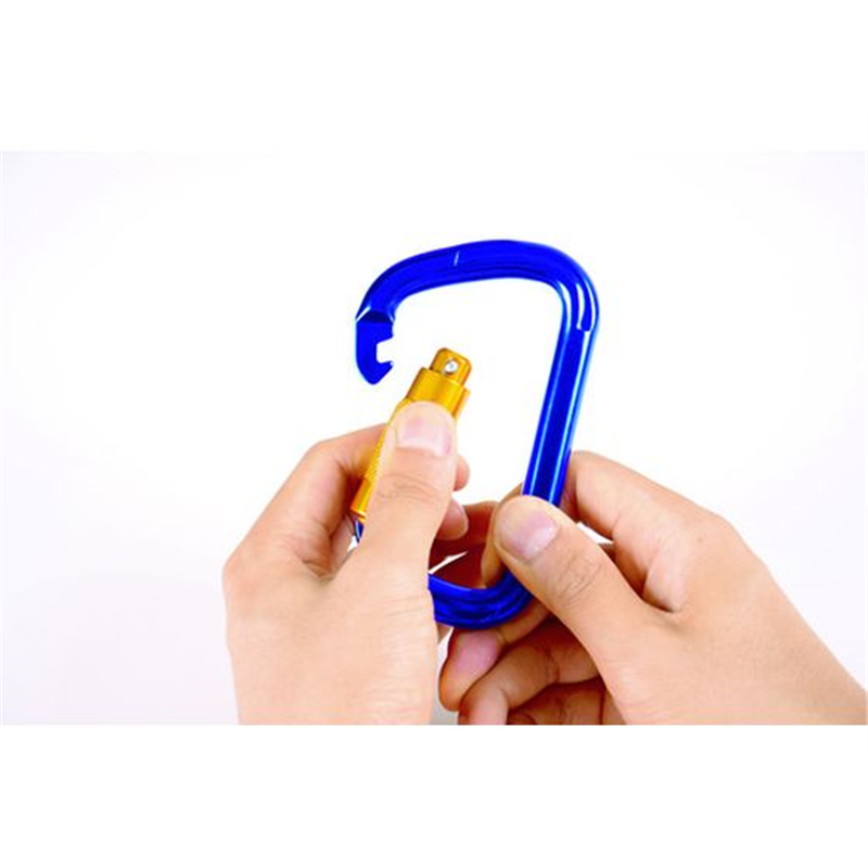 TRUSCO カラビナ 線径5mm×50mm D型 ブラック TKN550BK 1個（ご注文単位1個）【直送品】