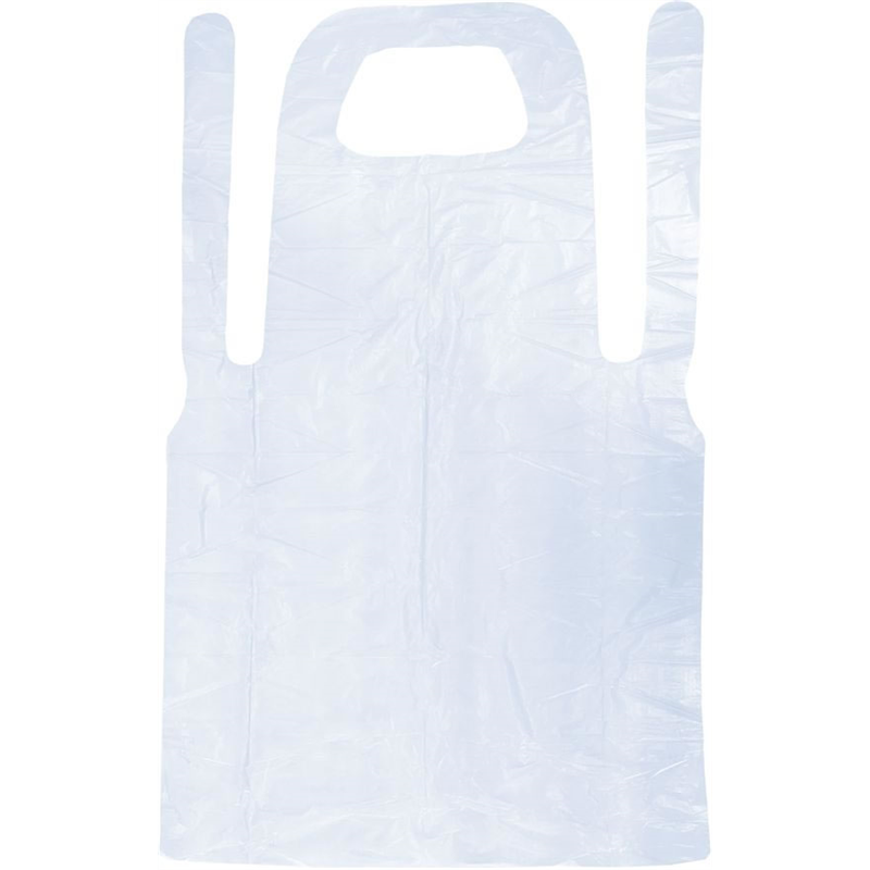 オオサキメディカル プラスチックエプロン 袖なし ブルー 100枚 57128 1個（ご注文単位1個）【直送品】