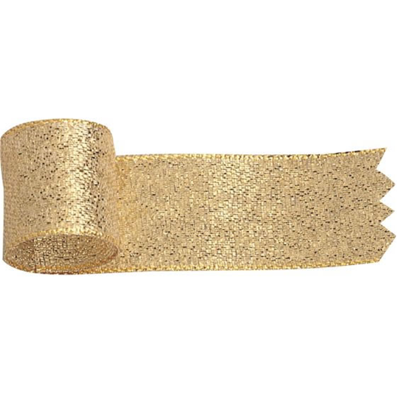 ササガワ リボン グランドメタル 金 18 50-7400 1巻（ご注文単位1巻）【直送品】