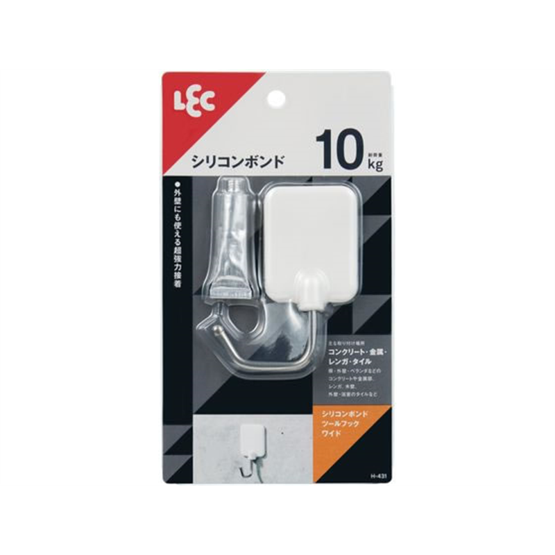 レック シリコンボンド ツールフック ワイド 1個入 H-431 1パック（ご注文単位1パック）【直送品】