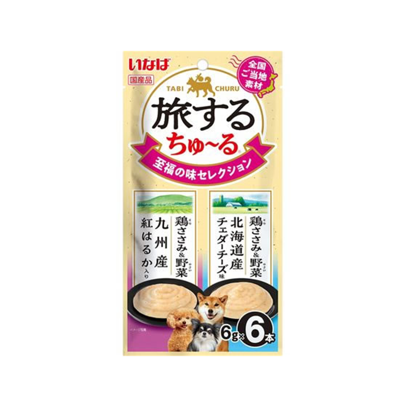 いなば 旅するちゅーる 至福の味 6g×6本 1パック（ご注文単位1パック）【直送品】