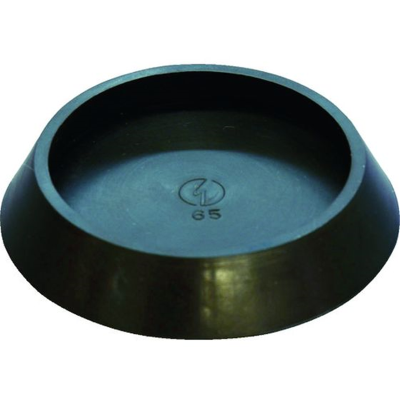光 平置きゴム 黒丸 内径65mm BE-0-652 1個（ご注文単位1個）【直送品】