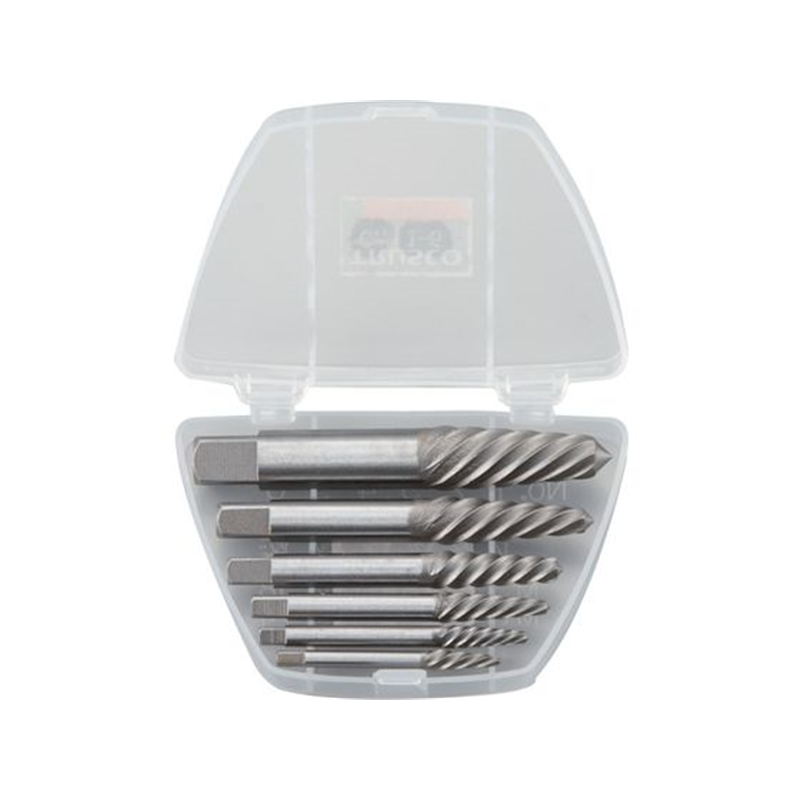 TRUSCO エキストラクターセット ラセン型 6本組 プラケース入 EXS-1816 1セット（ご注文単位1セット）【直送品】