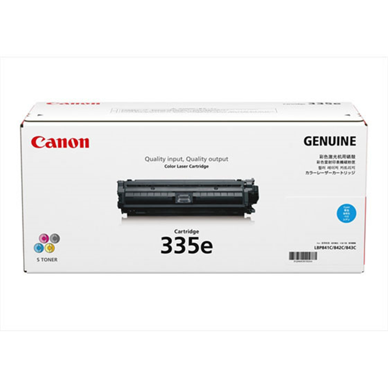 CANON トナーカートリッジ 335e シアン CRG-335EC 0464C001 1個（ご注文単位1個）【直送品】