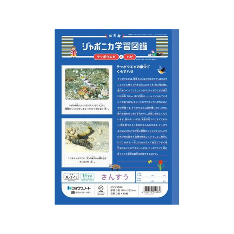 ショウワノート ジャポニカ学習帳 さんすう 14マス JL-2-1L 1冊(ご注文単位1冊)【直送品】