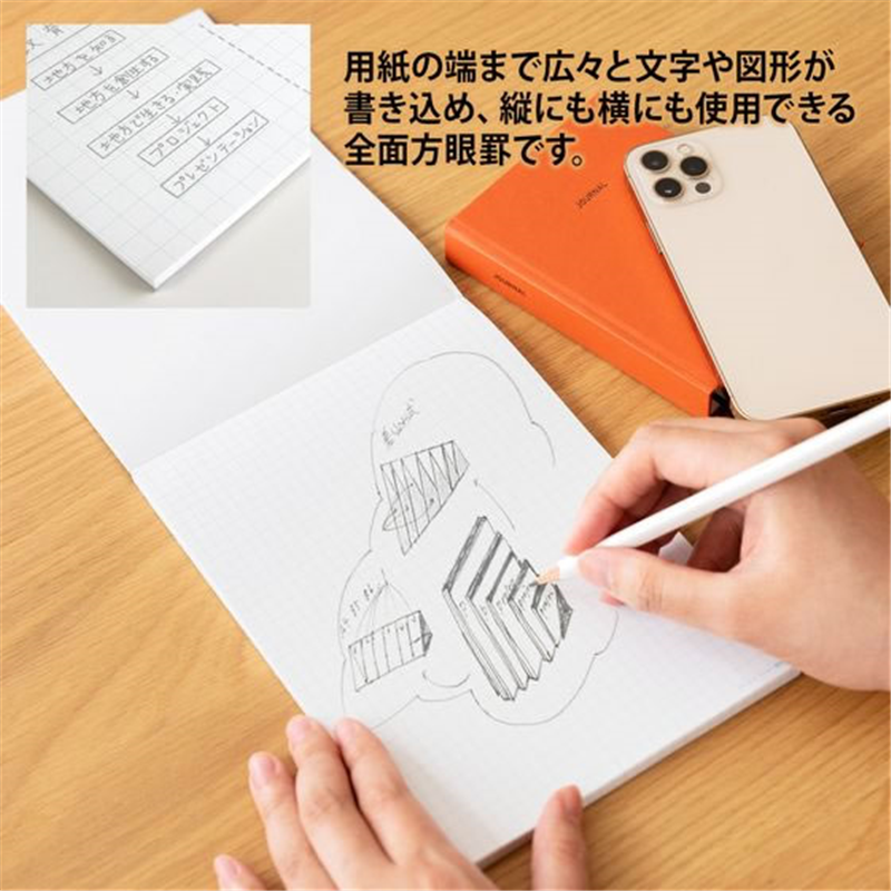 オキナ プロジェクトペーパー A5 5mm方眼 100枚 PPA55S 1冊（ご注文単位1冊）【直送品】