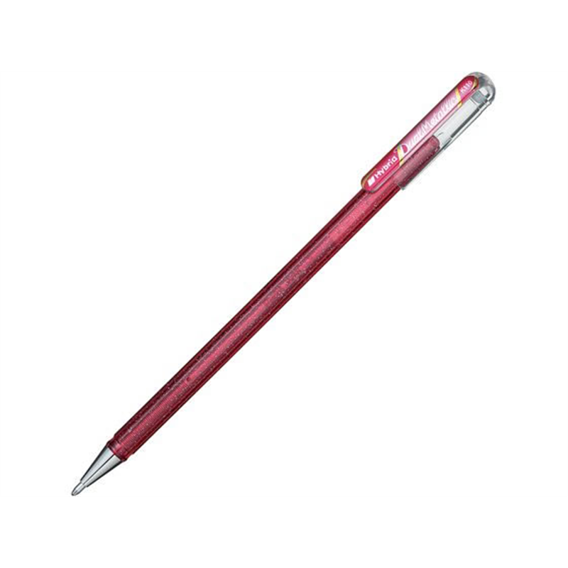 ぺんてる デュアルメタリック 1.0mm ピンク+メタリックピンク 1本（ご注文単位1本）【直送品】