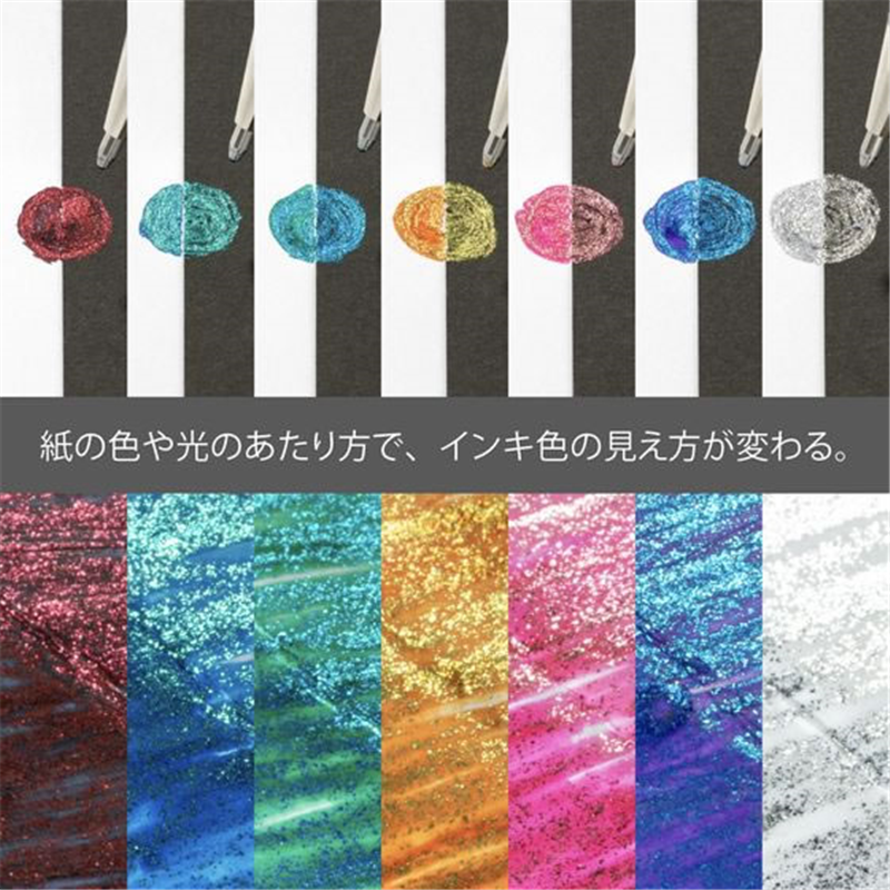 ぺんてる デュアルメタリック 1.0mm セット オリジナル7色 1セット（ご注文単位1セット）【直送品】