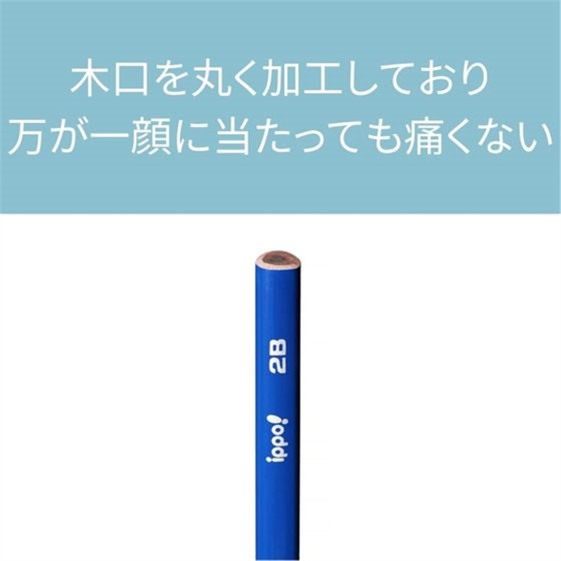 トンボ鉛筆 ippo! 低学年用かきかた鉛筆 三角A 2B 12本 1打（ご注文単位1打）【直送品】