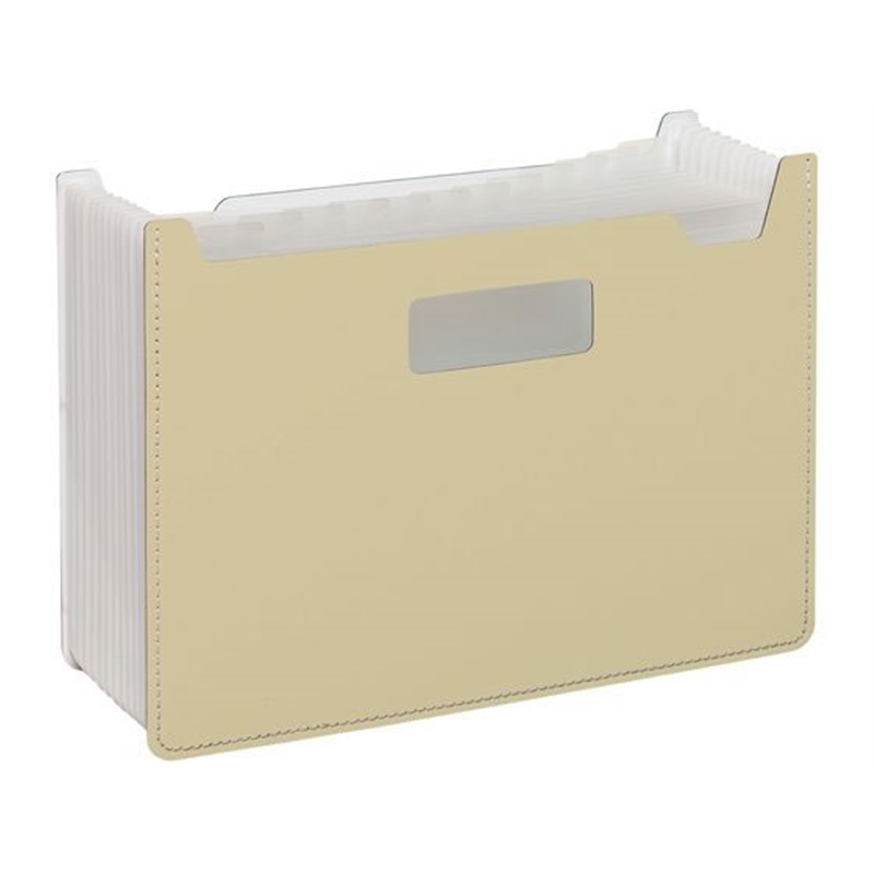 セキセイ パピエリ ドキュメントスタンド A4 13P クリーム FB-2380-52 1冊（ご注文単位1冊）【直送品】