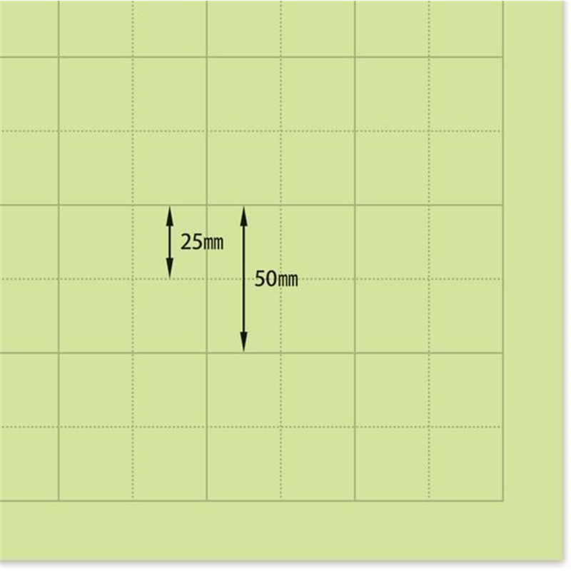 マルアイ マス目模造紙プル ウグイス 20枚 マ-21WA 1本（ご注文単位1本）【直送品】