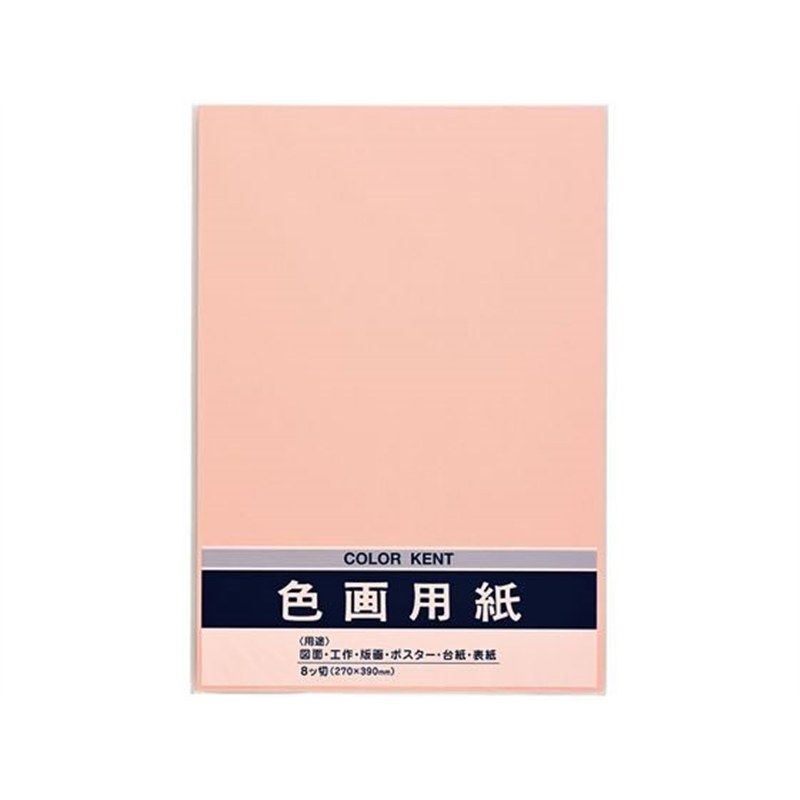 マルアイ 色画用紙 N822 うすもも 10枚 Pエ-N82RP 1袋（ご注文単位1袋）【直送品】
