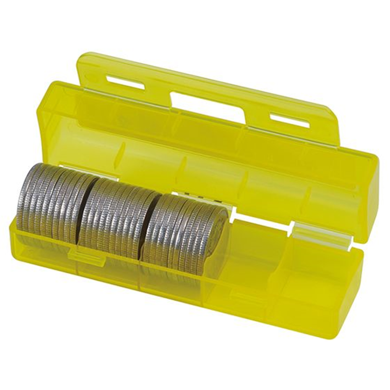 カール事務器 コインケース 100円硬貨 50枚収納 イエロー CX-100-Y 1個（ご注文単位1個）【直送品】
