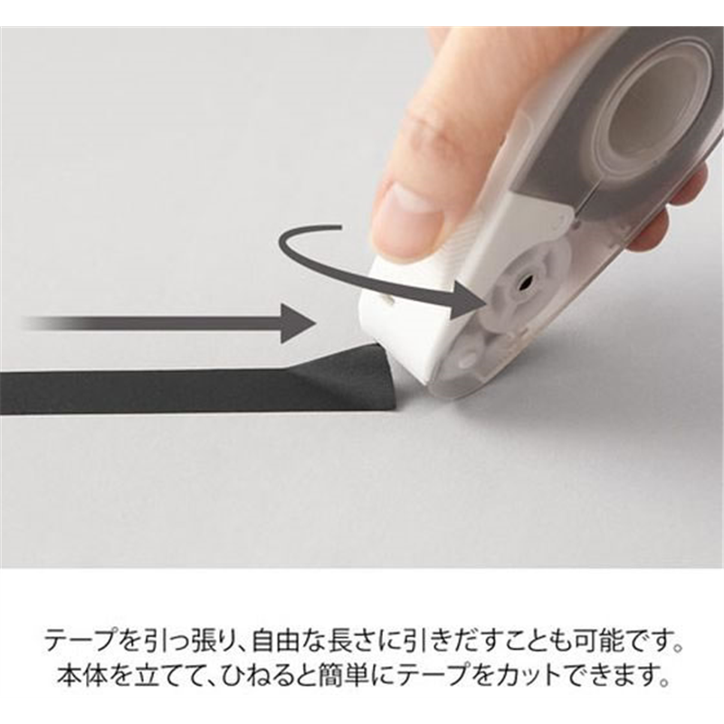 ミドリ マスキングテープカッター クイックテープカッター 白A 49098 1個（ご注文単位1個）【直送品】