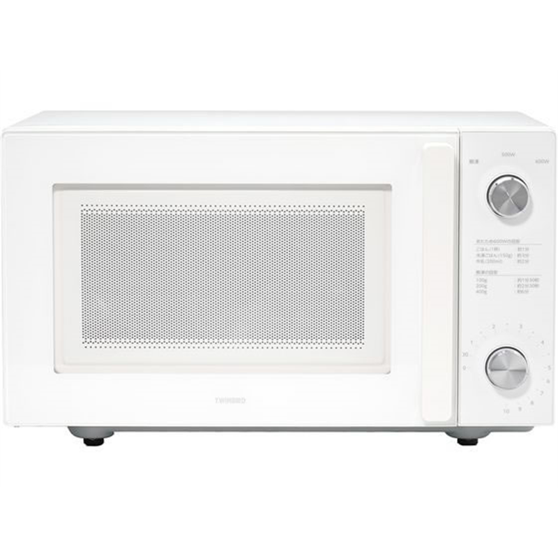 ツインバード フラット電子レンジ 20L DR-LD20W 1台（ご注文単位1台）【直送品】