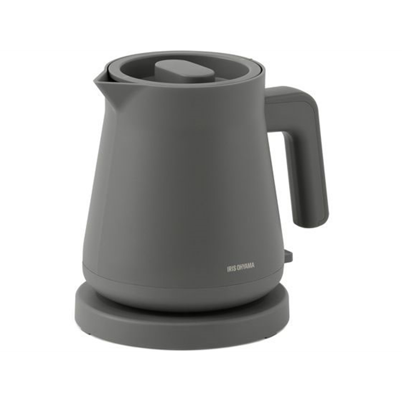 アイリスオーヤマ 電気ケトル 0.8L グレー IBKT-800-H 1台（ご注文単位1台）【直送品】
