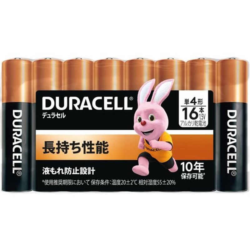 DURACELLアルカリ乾電池 単4(16本) DMA-T4-16 1パック（ご注文単位1パック）【直送品】